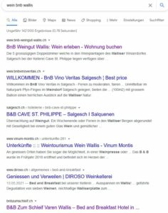 wein bnb wallis